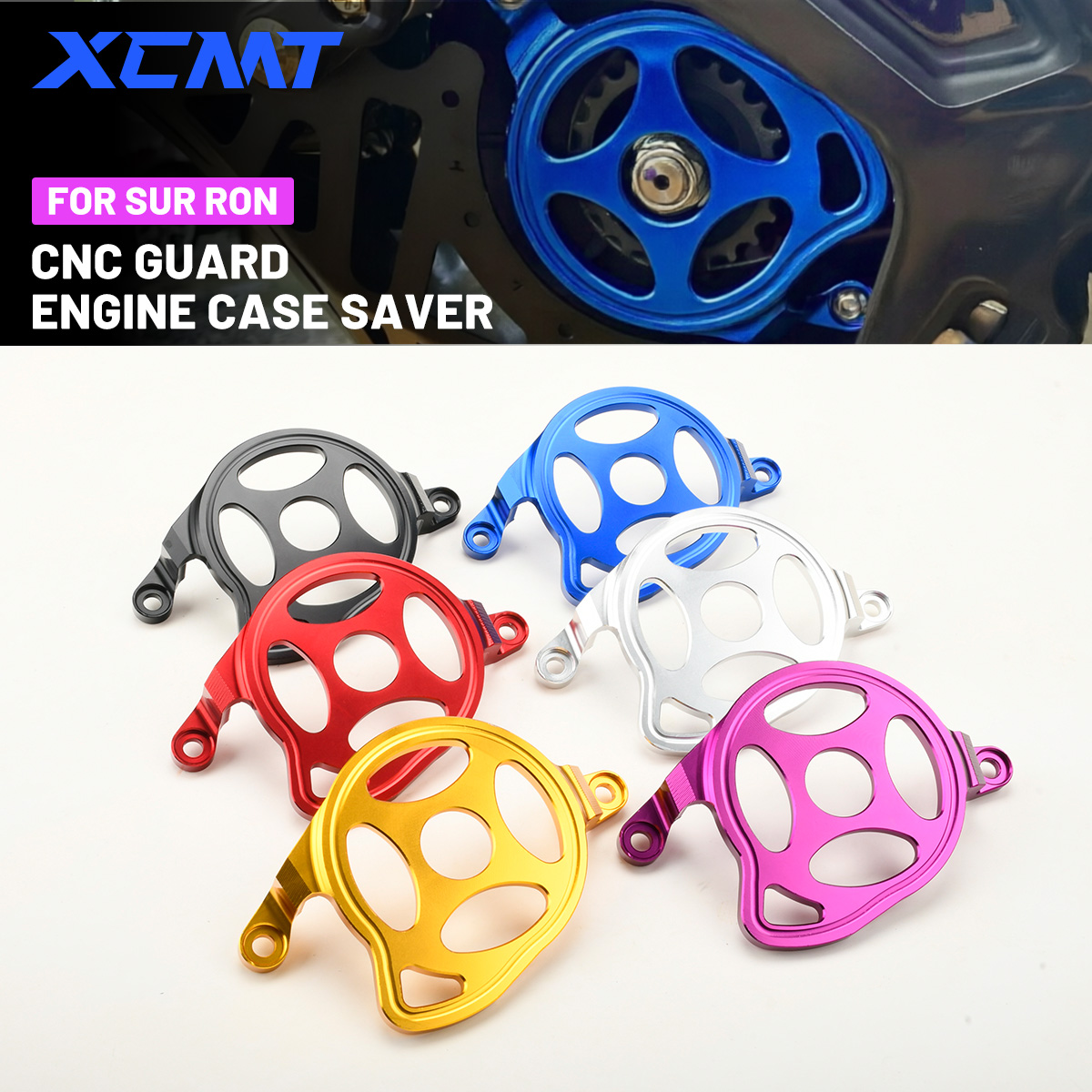 Aluminum Case 65 - Protection de carter moteur pour moto
