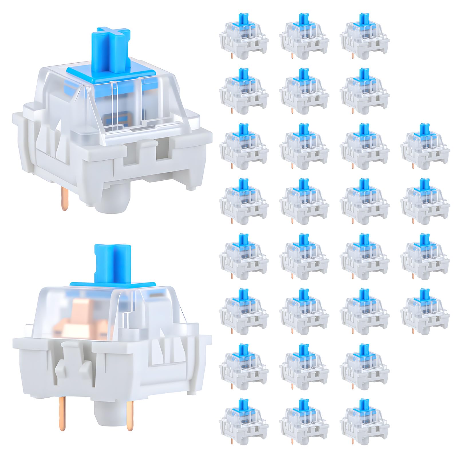 Gaming Keyboard Blue Switches - Commutateurs de clavier mécanique à 3