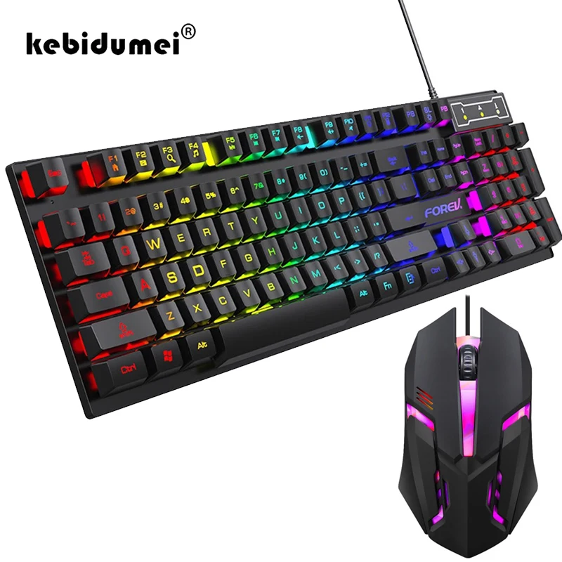 Gaming Keyboard And Mouse For Xbox - Clavier mécanique rétroéclairé à 104 touches,