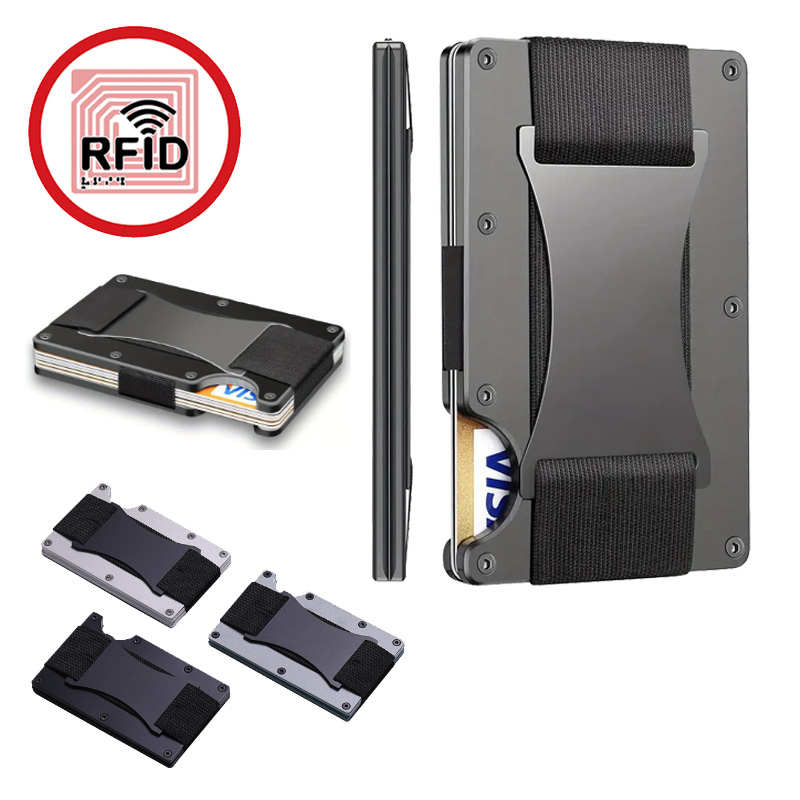 Aluminum Case 65 - Nouveau mince mode RFID Protection porte-carte