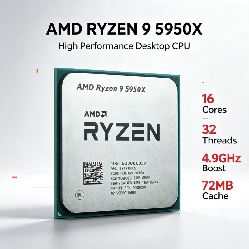 Processeur AMD Ryzen 9 5950X 1 - Amd Cpu Ryzen 9 avis et prix