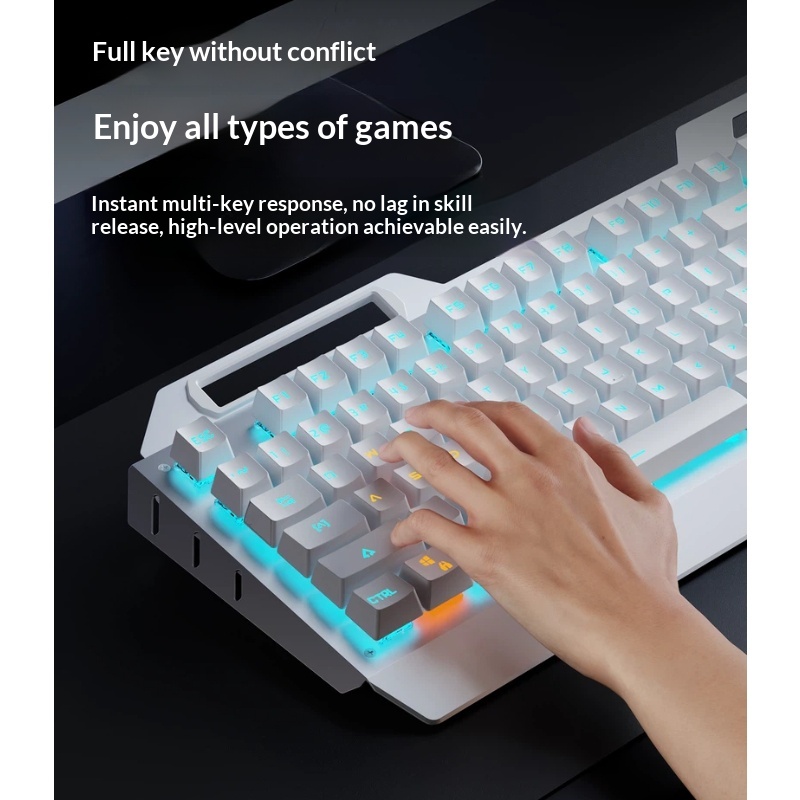 Combo clavier, souris et casqu - Gaming Keyboard Blue Switches avis et prix