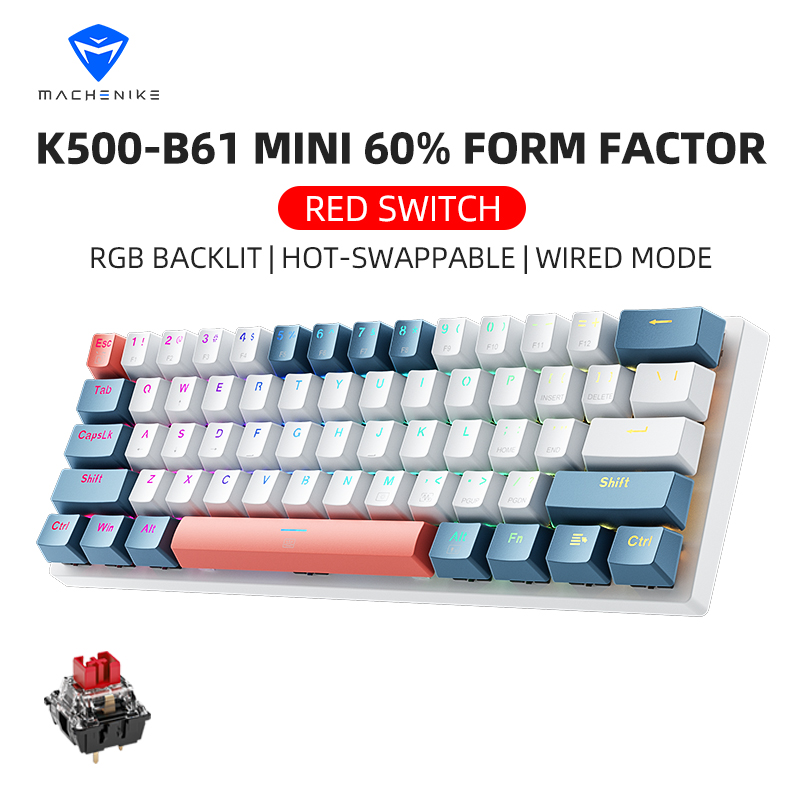 K500-B61 Machenike Mini clavie - Gaming Keyboard Blue Switches avis et prix