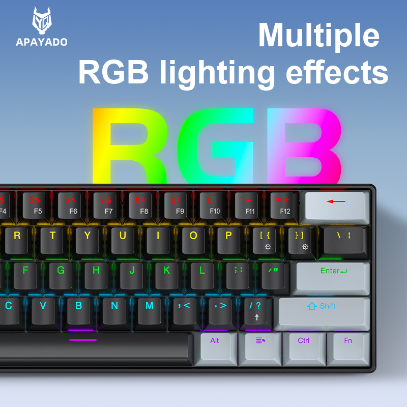 APAYADO K61 Mini clavier mécan - Gaming Keyboard Blue Switches avis et prix