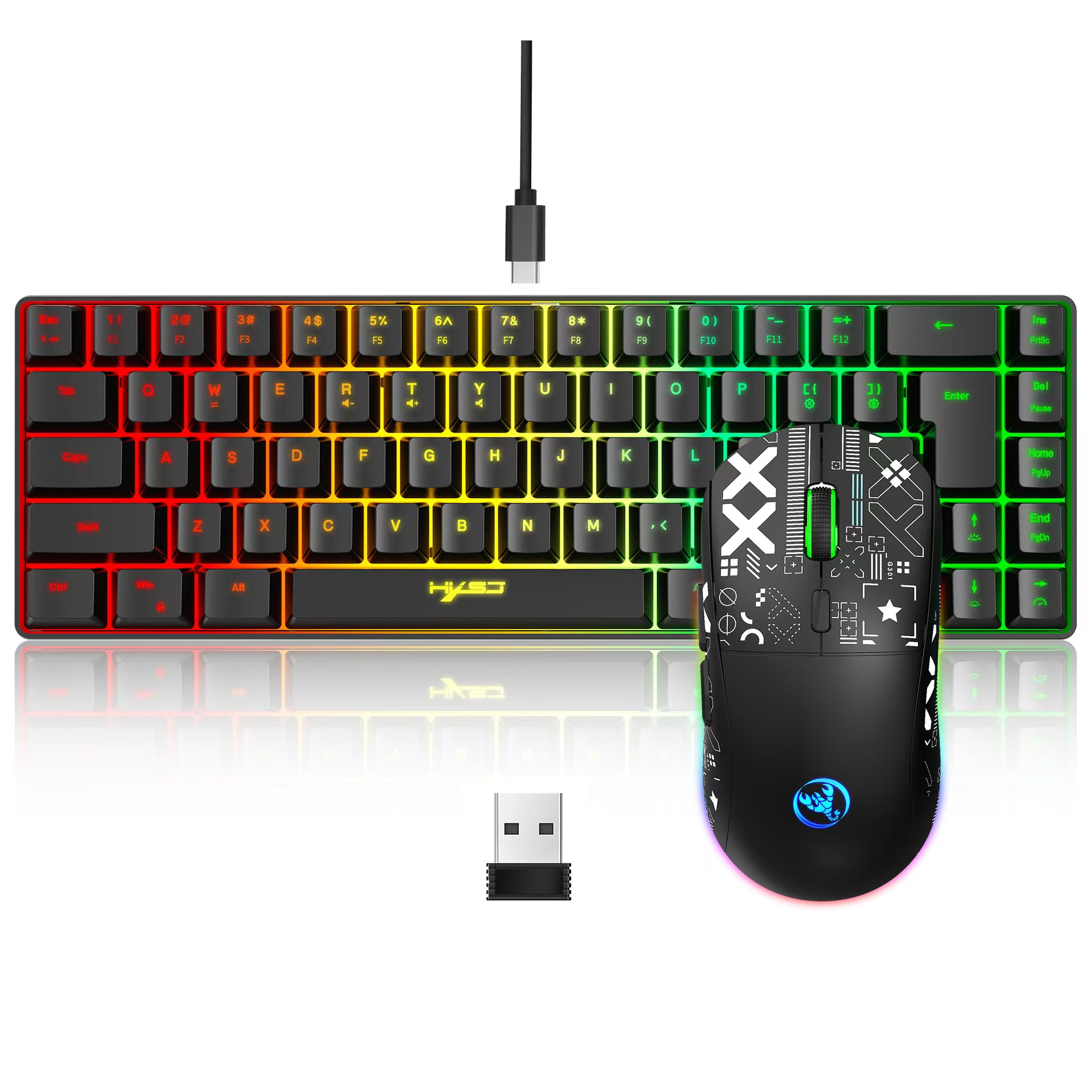 60% jeu clavier et souris comb - Gaming Keyboard And Mouse For Xbox avis et prix
