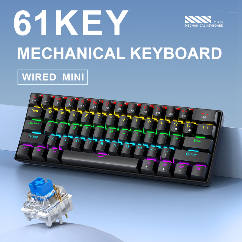 Clavier de jeu mécanique filai - Gaming Keyboard Blue Switches avis et prix