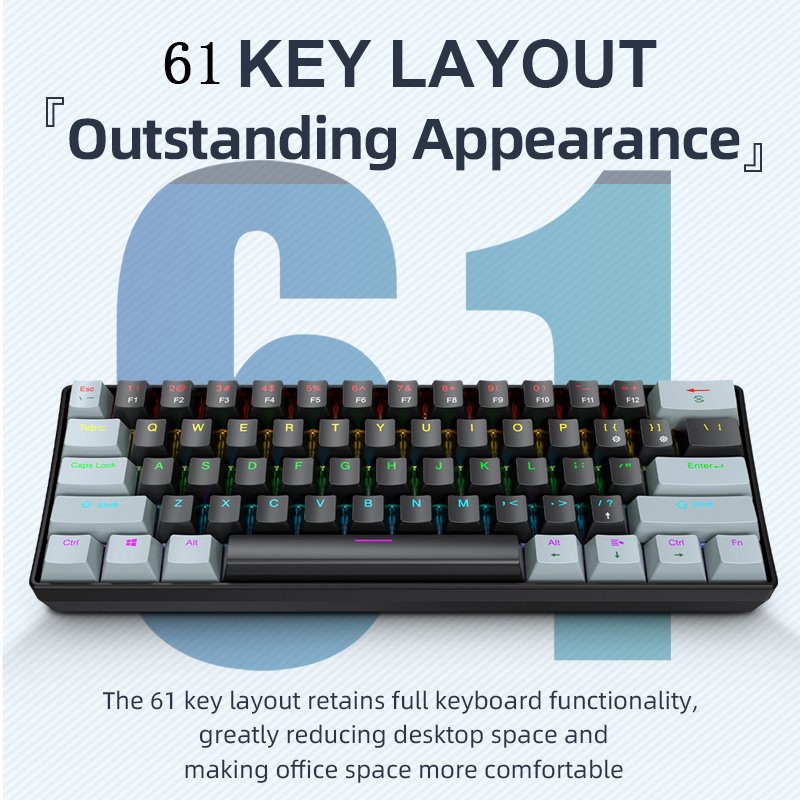 Clavier de jeu mécanique filai - Gaming Keyboard Blue Switches avis et prix