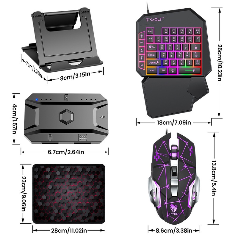 Clavier et souris de jeu T-Wol - Gaming Keyboard And Mouse For Xbox avis et prix