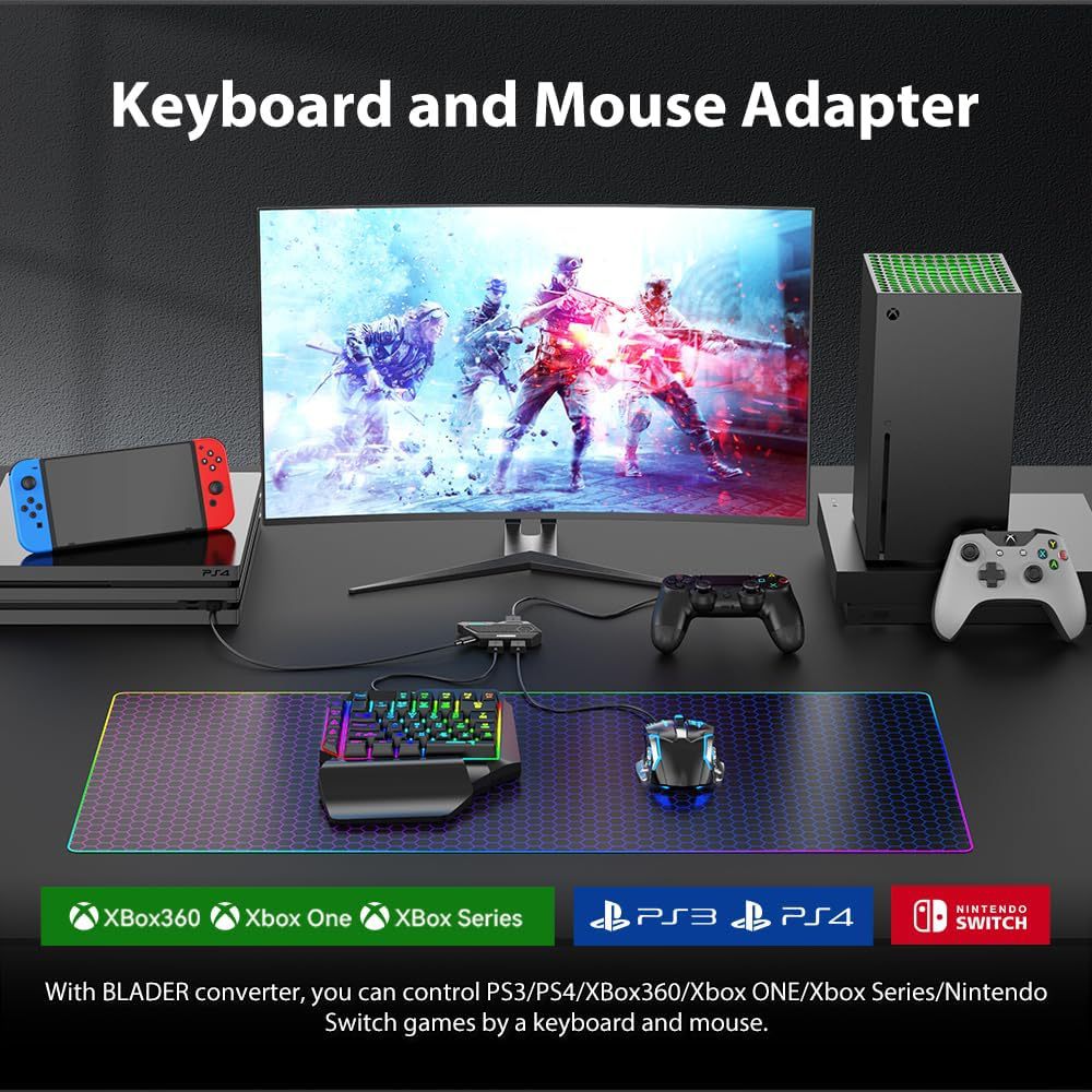 Convertisseur de jeux mobiles  - Gaming Keyboard And Mouse For Xbox avis et prix