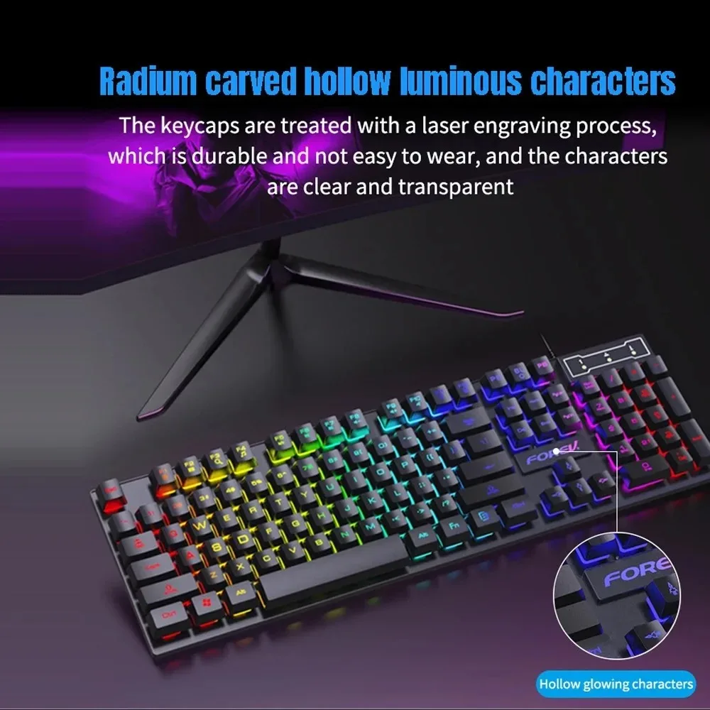 Clavier mécanique rétroéclairé - Gaming Keyboard And Mouse For Xbox avis et prix