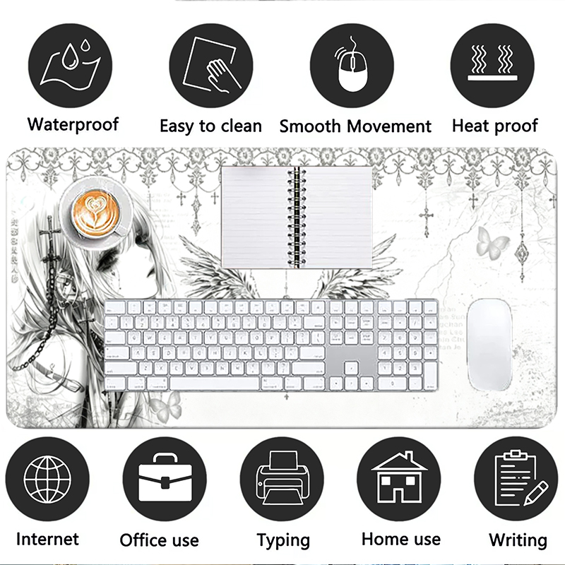 Tapis de souris en cuir noir e - Keyboard Gaming Black avis et prix